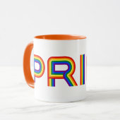 Pride | Rainbauze-brieven Mok (Voorkant links)