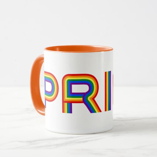 Pride | Rainbauze-brieven Mok (Voorkant links)
