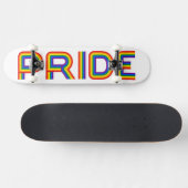 Pride | Rainbauze-brieven Persoonlijk Skateboard (Horizontaal)