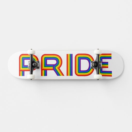 Pride | Rainbauze-brieven Persoonlijk Skateboard (Horizontaal)
