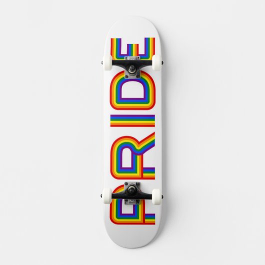 Pride | Rainbauze-brieven Persoonlijk Skateboard (Voorkant)