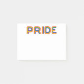 Pride | Rainbauze-brieven Post-it® Notes (Voorkant)