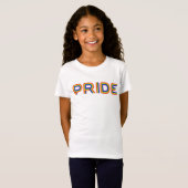 Pride | Rainbauze-brieven T-shirt (Voorkant volledig)