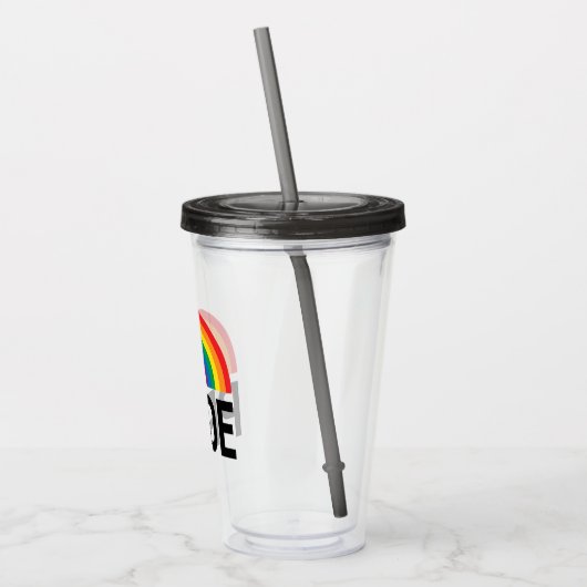 Pride Rainbow Acryl Drinkbeker (Links)