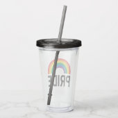 Pride Rainbow Acryl Drinkbeker (Achterkant)