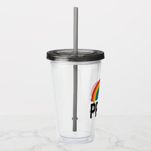Pride Rainbow Acryl Drinkbeker (Rechts)