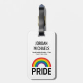 Pride Rainbow Bagagelabel (Achterkant verticaal)