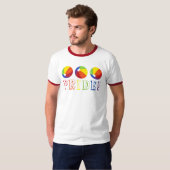 Pride Rainbow Ball Beachball Summer T-shirt (Voorkant volledig)