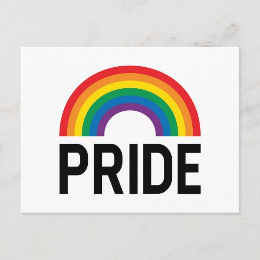 Pride Rainbow Briefkaart (Voorkant)