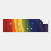 PRIDE Rainbow Bumpersticker (Voorkant)