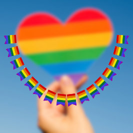 Pride Rainbow Bunting Vlaggetjes