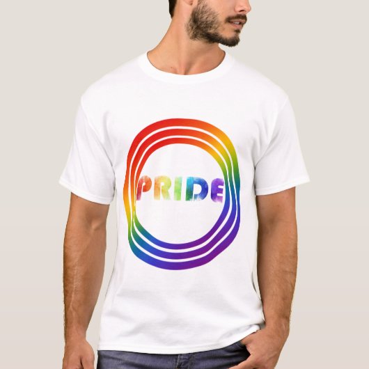 Pride Rainbow Circle T-shirt (Voorkant)