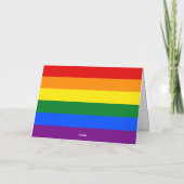 Pride Rainbow Custom Foto Gelukkige Verjaardag Gro Kaart (Achterkant)