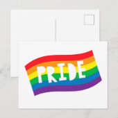 Pride Rainbow Flag Briefkaart (Voorkant / Achterkant)