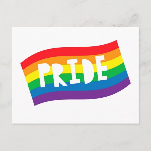 Pride Rainbow Flag Briefkaart (Voorkant)
