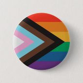 Pride Rainbow Flag Button Pin (Voorkant)
