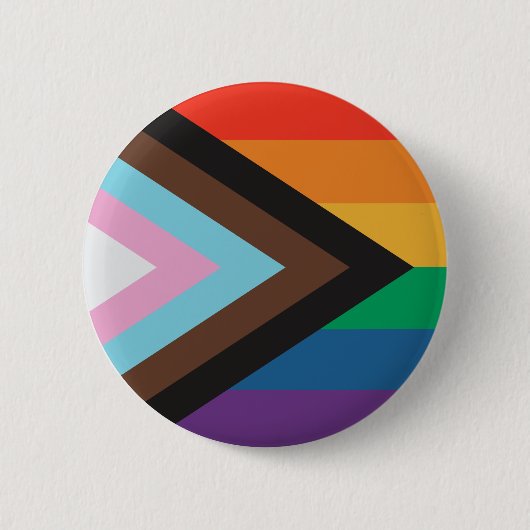 Pride Rainbow Flag Button Pin (Voorkant)