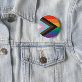 Pride Rainbow Flag Button Pin