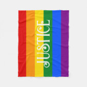 Pride Rainbow Flag / Gerechtigheid Fleece Deken (Voorkant)