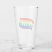 Pride Rainbow Flag Glas (Achterkant)