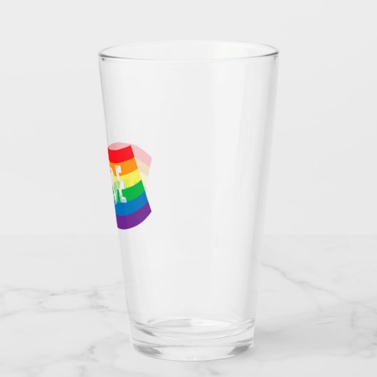 Pride Rainbow Flag Glas (Links)