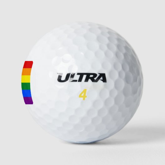 Pride Rainbow Flag Golfballen (Logo)