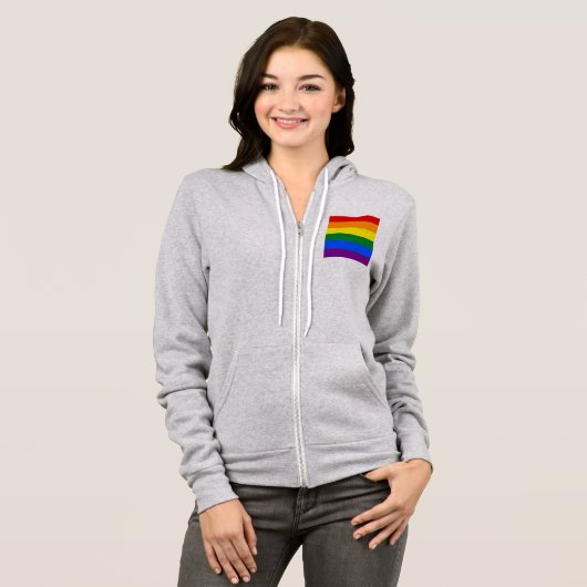 Pride Rainbow Flag Hoodie (Voorkant volledig)