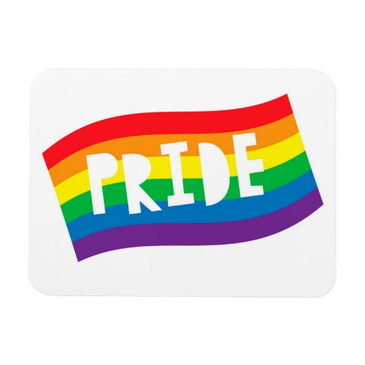 Pride Rainbow Flag Magneet (Horizontaal)