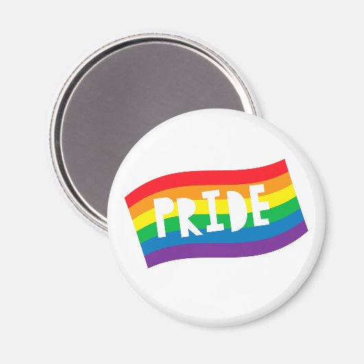 Pride Rainbow Flag Magneet (Voorkant / Achterkant)