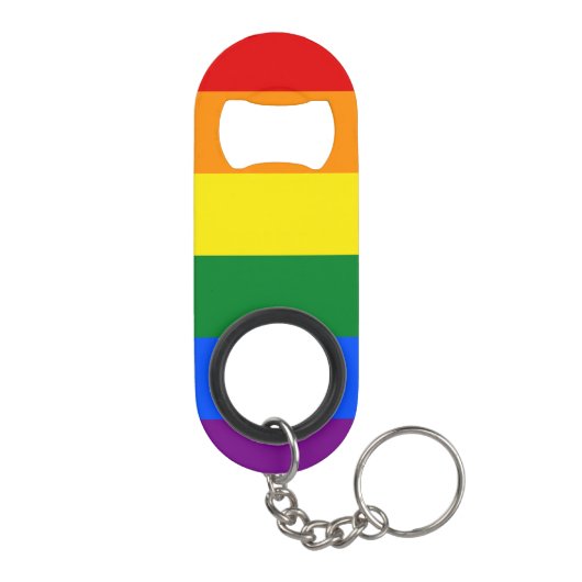 Pride Rainbow Flag Mini Flessenopener (Achterkant)