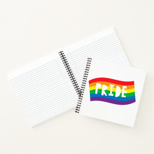 Pride Rainbow Flag Notitieboek (Binnen)