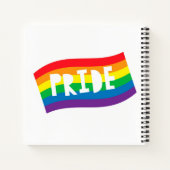 Pride Rainbow Flag Notitieboek (Achterkant)