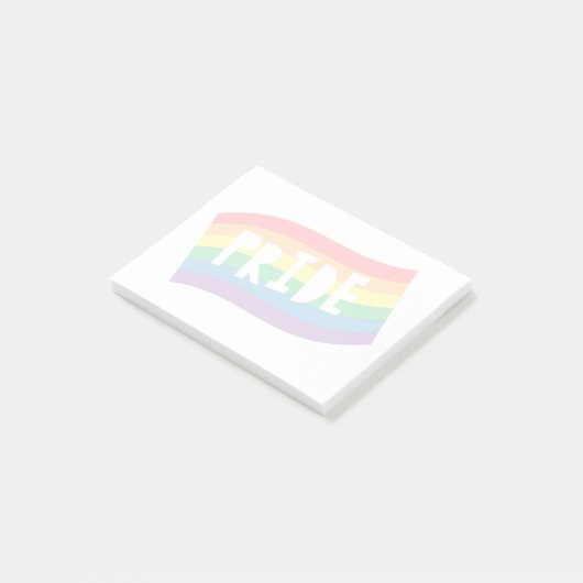 Pride Rainbow Flag Post-it® Notes (Schuin)