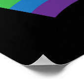 Pride Rainbow Flag Poster (Hoek)