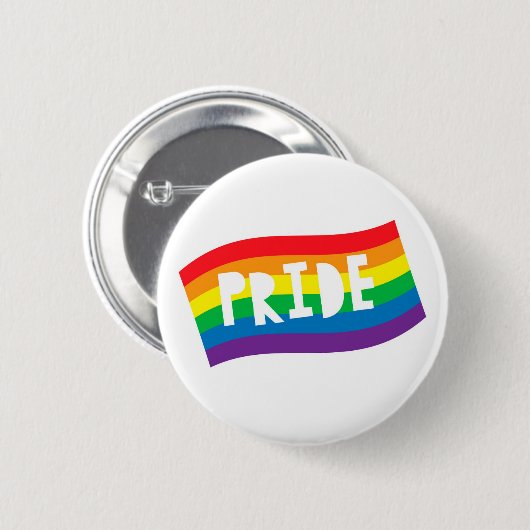 Pride Rainbow Flag Ronde Button 5,7 Cm (Voorkant /achterkant)