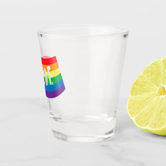 Pride Rainbow Flag Shot Glas (Rechts)