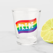 Pride Rainbow Flag Shot Glas (Voorkant)