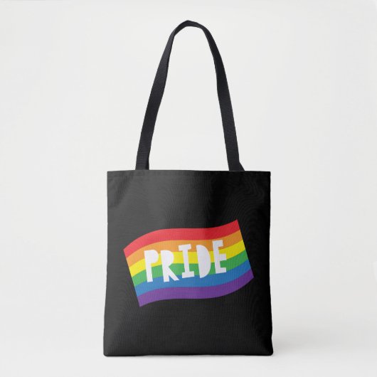 Pride Rainbow Flag Tote Bag (Voorkant)