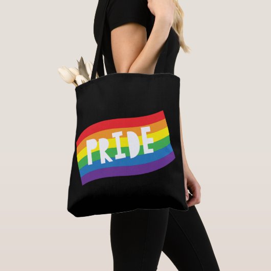 Pride Rainbow Flag Tote Bag (Dichtbij)