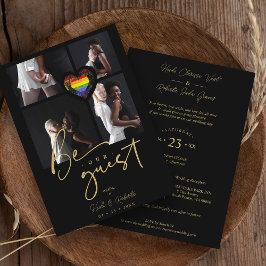 Pride Rainbow Heart 4 Photos Collage Kaart