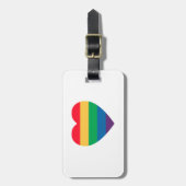Pride Rainbow Heart Bagagelabel (Voorkant verticaal)