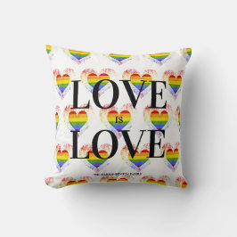 Pride Rainbow Heart Gay lesbian LGBT Families Kussen