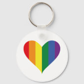 Pride Rainbow Heart Keychain (Voorkant)
