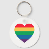 Pride Rainbow Heart Keychain (Voorkant)