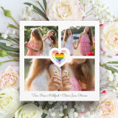 Pride Rainbow Heart Lesbian Gay Wedding 3 Save The Date