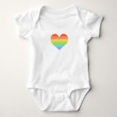 Pride Rainbow Heart Romper (Voorkant)