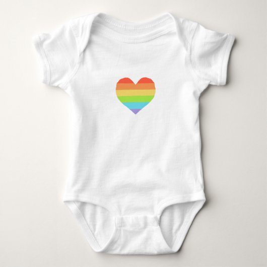Pride Rainbow Heart Romper (Voorkant)