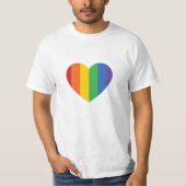 PRIDE Rainbow Heart T-shirt (Voorkant)