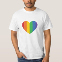 PRIDE Rainbow Heart T-shirt