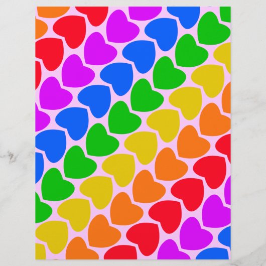 Pride Rainbow Hearts Ripp off Flyer (Achterkant)